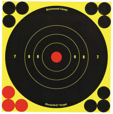 Targets Birchwood Casey B16 12 B/C SHT-N-C RND BULLSEYE TGT 12-6"